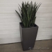 Lechuza Cubico Premium 50 Large Planter with Silk Plant