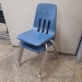 Virco Blue Plastic Steel Stacking Guest Chair 16" H