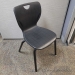 Classroom Select Black Plastic Steel Stacking Guest Chair 18" H