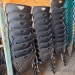 Classroom Select Black Plastic Steel Stacking Guest Chair 15.5"H