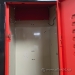 Republic Bank of 4 Doors Black + Red Double Tier Storage Locker
