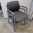 Grey and Black Office Stacking Guest Chair w/ Mesh Back