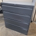 Teknion Dark Grey Metal 4 Drawer Lateral Card Tool Cabinet