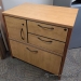 Light Maple Double Wide Pedestal Storage & Filing Cabinet 30" W