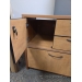 Light Maple Double Wide Pedestal Storage & Filing Cabinet 30" W