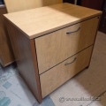 Light Maple 2 Drawer Lateral File Cabinet 30" W