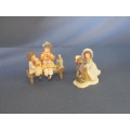 Pettycoat Lane lot of 2 Ornaments Christmas