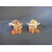 Lot of  3 Trinket boxes hats on boxes heart