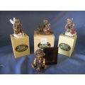 Cottage Collectables by Ganz lot of 4 bears
