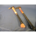 2 Axes fibreglass  metal rubber handles