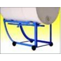 Rolling Drum Cradle Cart Blue