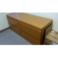 Reff 2 Tone Wood Grain 4 Drawer Credenza 60x24 x30