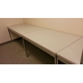 Steelcase Grey Meeting Table w/ Chrome Legs 30 x 60