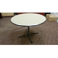 Herman Miller Cream Round Table w / Base