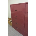 Dusty Rose 5 Drawer Lateral File Cabinet 42"