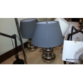 Grey Shade Lamp Set