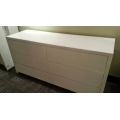  Show Home  6 Drawer White Dresser 65x20x30 Set
