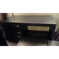  Black Matching 3 Drawer  Desk