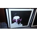 Pink Sunglass Lady Print 29x29"