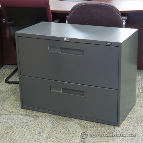 Global Grey 2 Drawer Lateral File Cabinet Locking Allsold Ca Buy