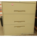 Sand 3 Drawer Lateral File Cabinet, Locking