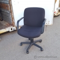 Black Fabric Height Adjustable Rolling Task Chair