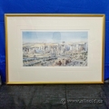 Calgary Skyline - Numbered Print Framed under Glass