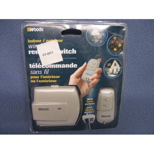 Woods Wireless Remote Switch great for christmas lights Allsold.ca