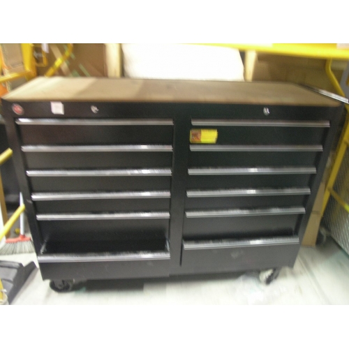 Black Heavy Duty Tool Box On Wheels 54 x 18.5 x 42.5 Allsold.ca Buy
