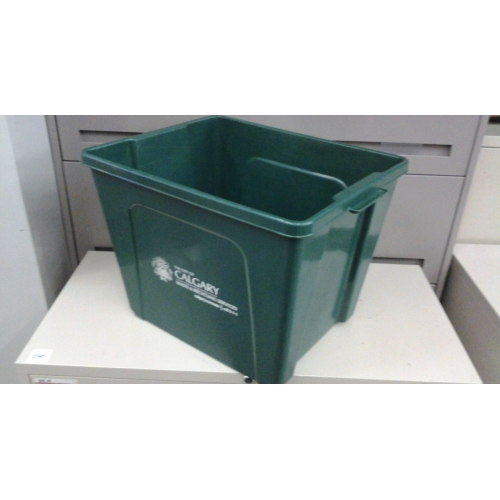 Green Stacking Garbage / Recycle Bins 20 x 16.5 x 15.5 Allsold.ca