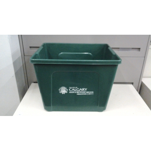Green Stacking Garbage / Recycle Bins 20 x 16.5 x 15.5 Allsold.ca