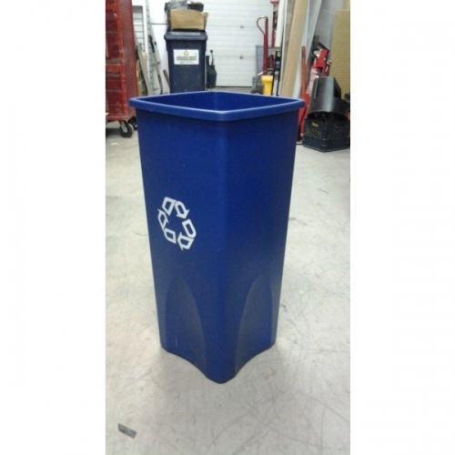 Blue Rubbermaid Recycle Garbage Bin Single 31" Tall Allsold.ca Buy