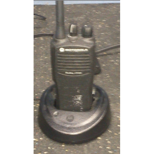 Motorola Radius CP200 Portable Two Way Radio W Charge Station Allsold