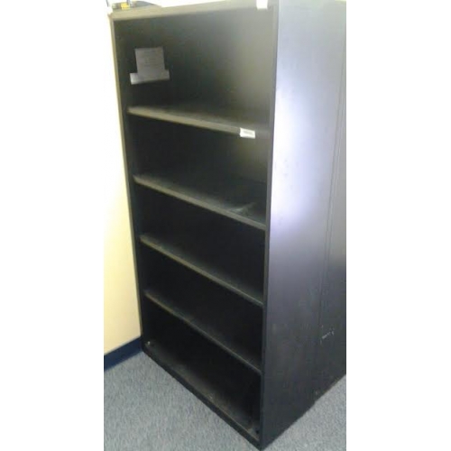 Teknion 5 Shelf Metal Black Shelving Unit 36x15x65 1/2" Allsold.ca