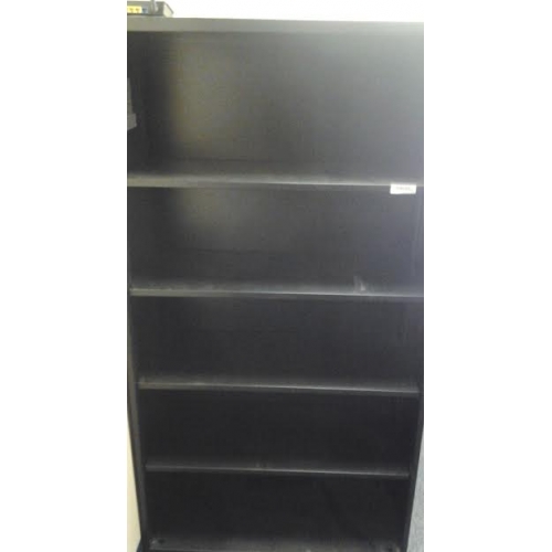 Teknion 5 Shelf Metal Black Shelving Unit 36x15x65 1/2" Allsold.ca