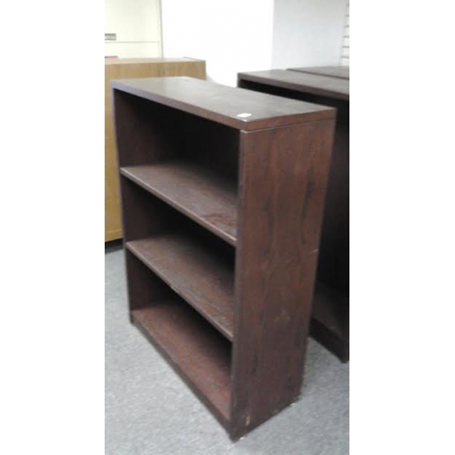 Dark Brown 3 Shelf Bookcase Shelves 36 1/2 x 15 x 47 1/2 Allsold.ca