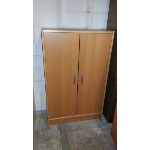 Brown Wood 2Door Enclosed Storage 2 Shelves Allsold.ca Buy