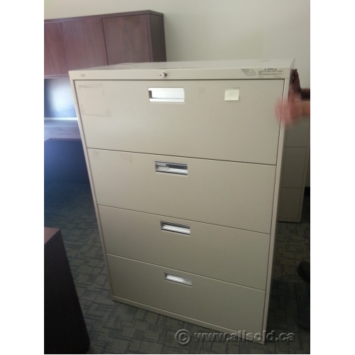 Hon Sand 4 Drawer Lateral File Locking Allsold