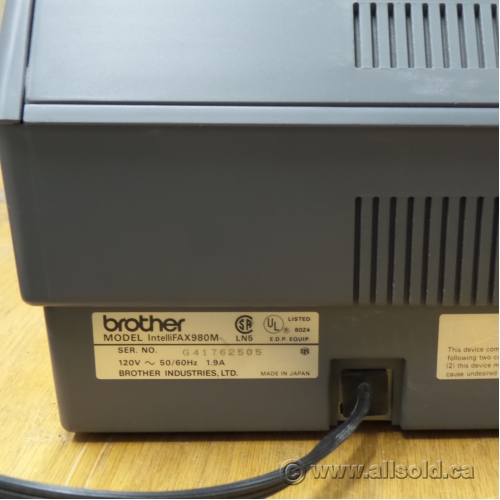 Brother Intellifax 980M Thermal Fax Machine - Allsold.ca - Buy & Sell ...