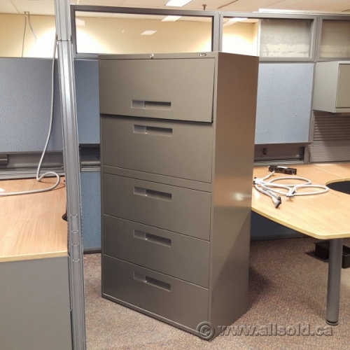 Global Dark Grey 5 Drawer Lateral File Allsold.ca Buy
