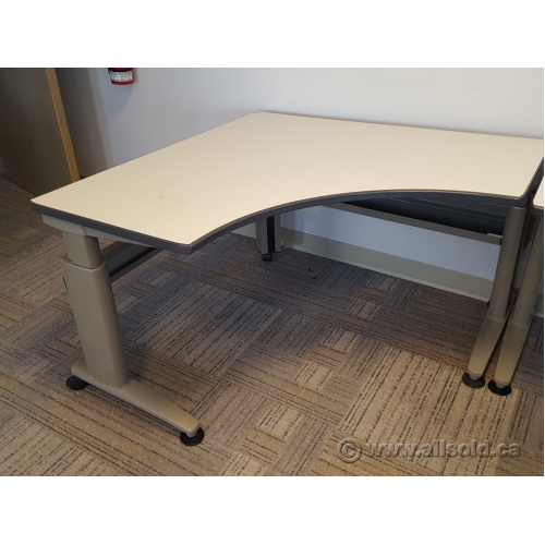 Knoll Morrison Modern 46 x 46 Height Adjustable Corner Desk Allsold