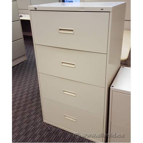 Hon Beige 4 Drawer Lateral File Locking Allsold