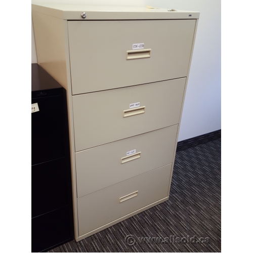Hon Beige 4 Drawer Lateral File Locking Allsold
