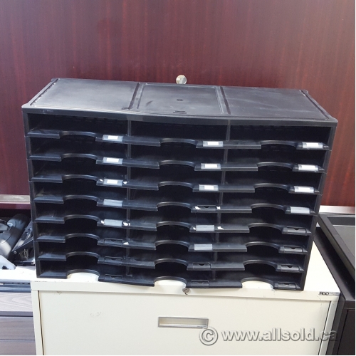 Black Storex 24 Compartment Literature Organizer Allsold.ca Buy