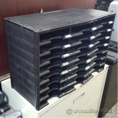 Black Storex 24 Compartment Literature Organizer Allsold.ca Buy