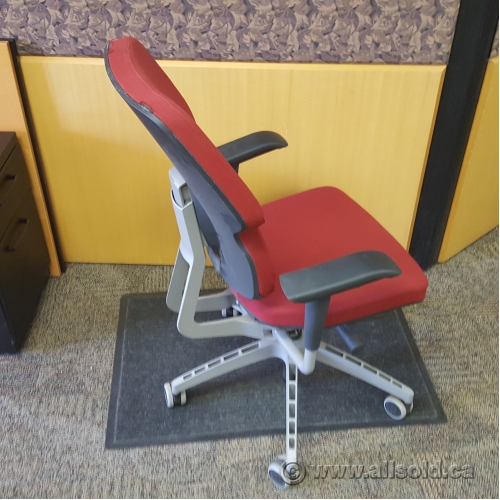Red and Grey Ikea Klappe Swivel Office Chair Allsold.ca Buy & Sell