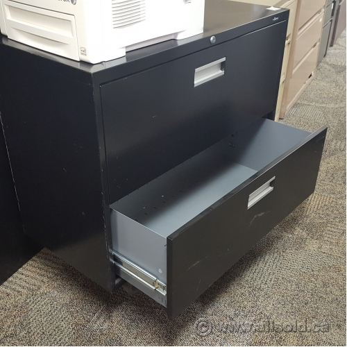 Black ProSource 36 in. 2 Drawer Lateral File Allsold.ca Buy