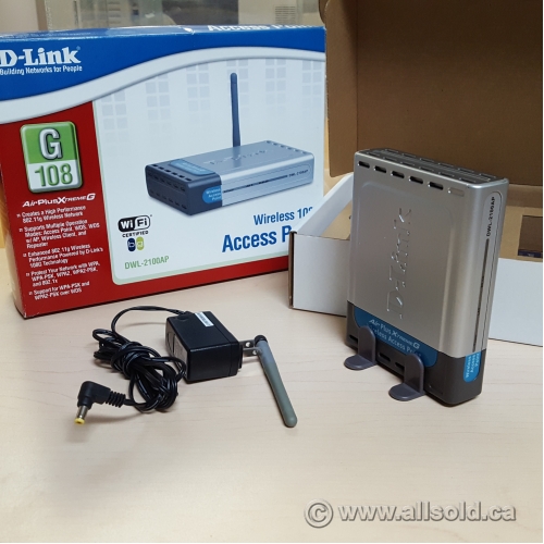 Grey DLink DWL2100AP Airplus Xtreme Wireless Access Point Allsold.ca Buy & Sell Used