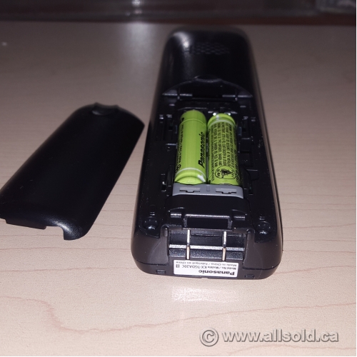 Black Panasonic KXTGDA20 Cordless Phone w/ Charger Base Allsold.ca