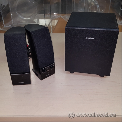 Insignia Black 2.1 Speaker System w/ Subwoofer Allsold.ca Buy & Sell Used Office Furniture